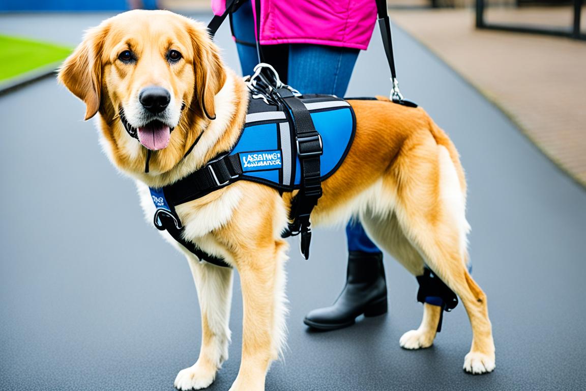 assistance dog harness for comfort